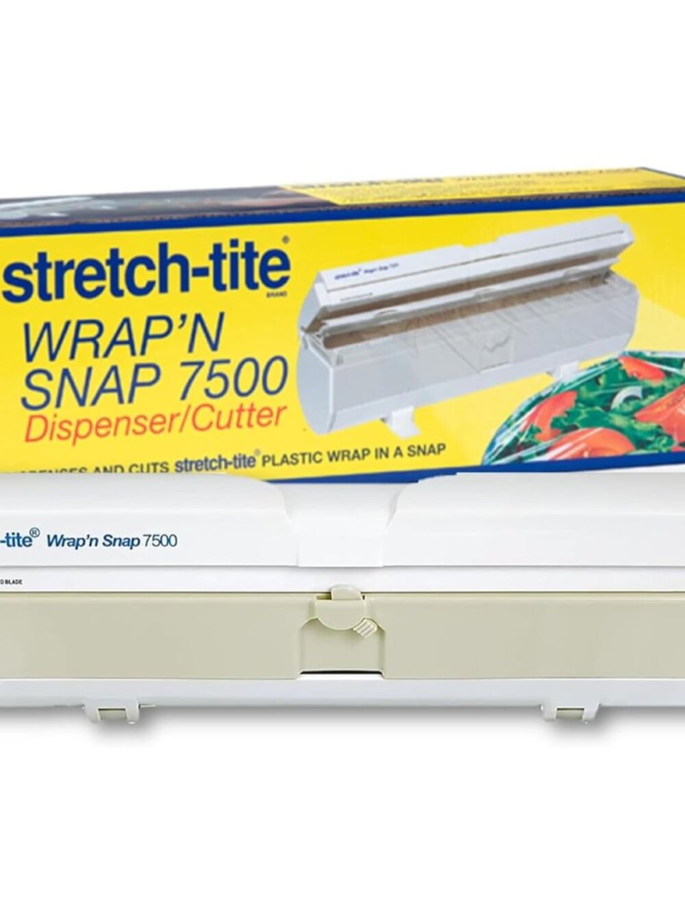 Wrap'n Snap 7500 Dispenser, Easy Refill and Cutter for Plastic Wrap